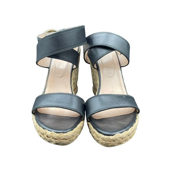 Stuart Weitzman Lexia Strap Espadrille Womens 9 M Wedge Sandal - Picture 2 of 8